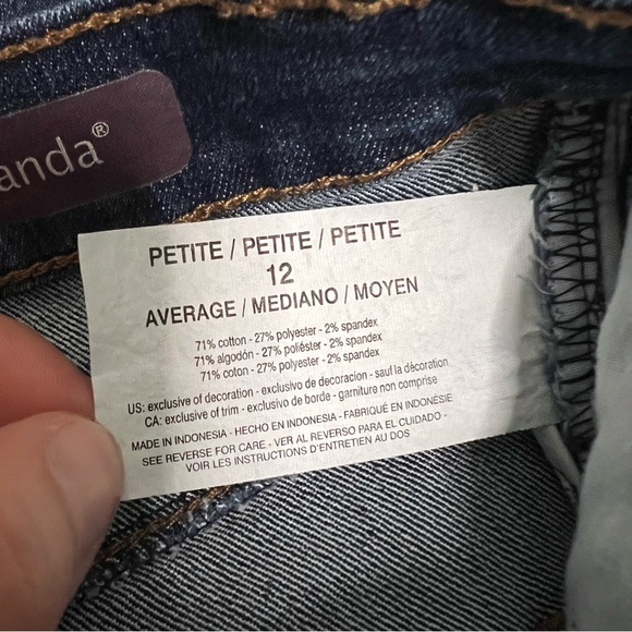 Gloria Vanderbilt Amanda Classic Blue Denim Jeans - Picture 6 of 6